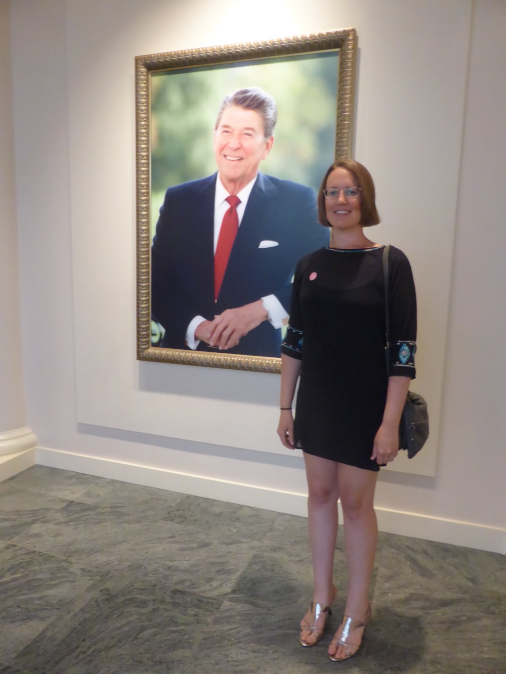 Nordic Republicans' President Lauren Ell at the Ronald Reagan Presidential Library in Simi Valley, CA