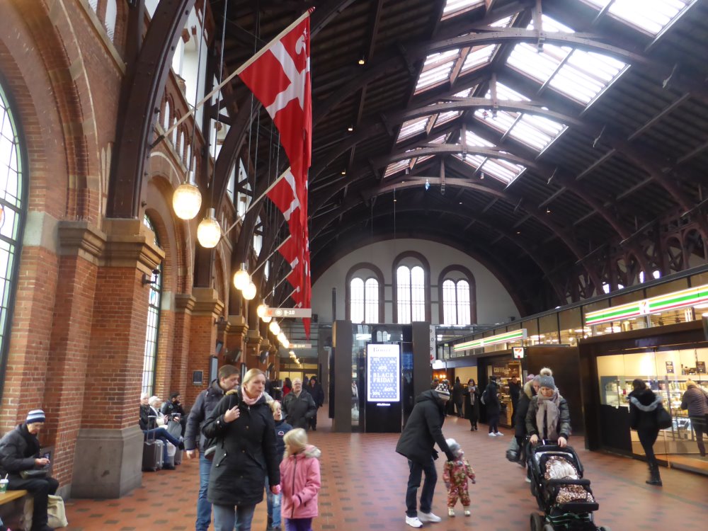 Central station in Copenhagen, Denmark.