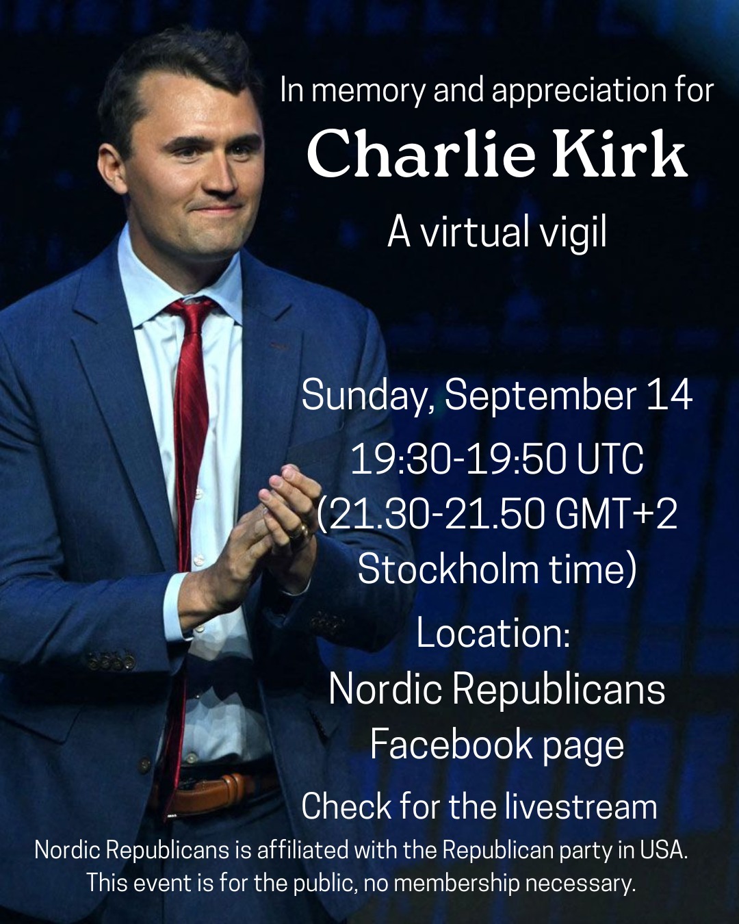 Charlie Kirk virtual vigil